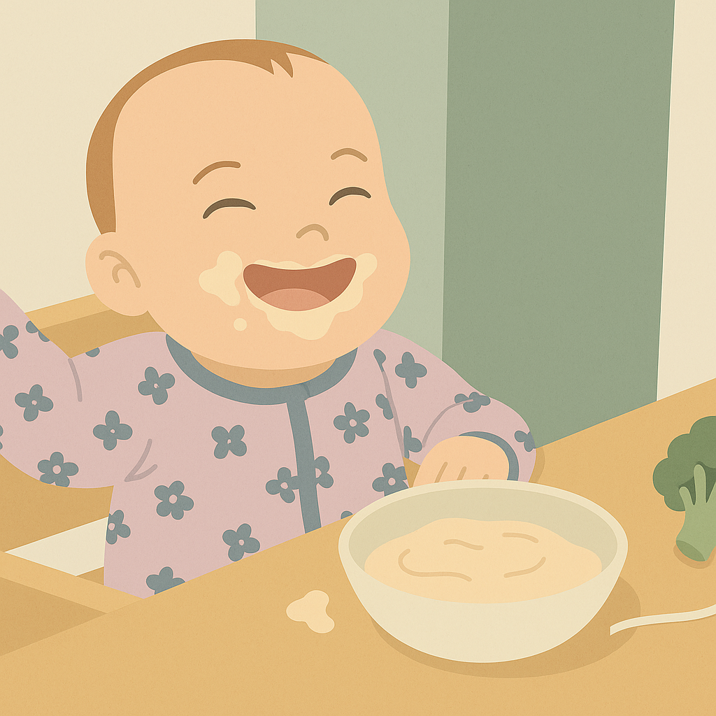 Baby prøver fast føde – matstart Haugesund, Karmøy, Tysvær