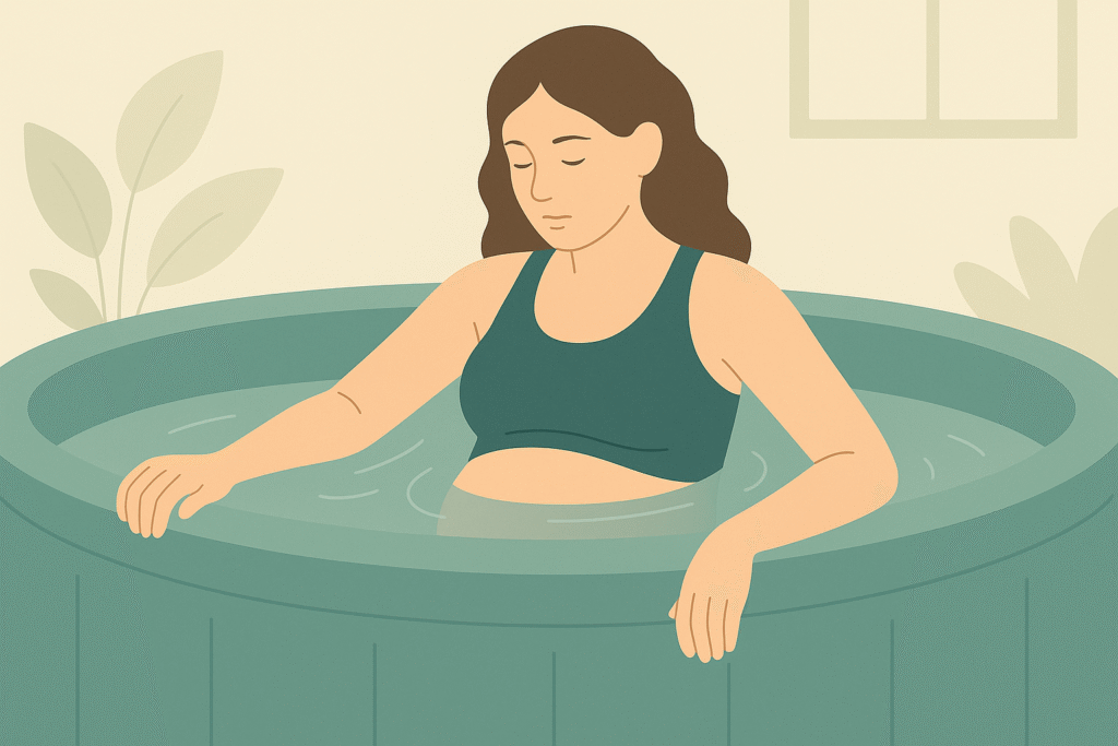 vannfødsel i fødebasseng – hjemmefødsel Haugesund, Karmøy, Tysvær, Vindafjord